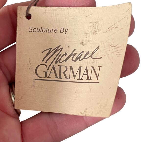Michael Garman Buffalo Hunter Cowboy Sculpture Signed Retired Vintage 1987 READ - Picture 13 of 16